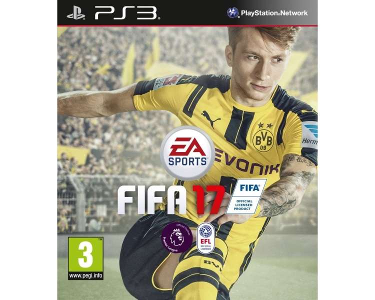 FIFA 17, Juego para Consola Sony PlayStation 3 PS3