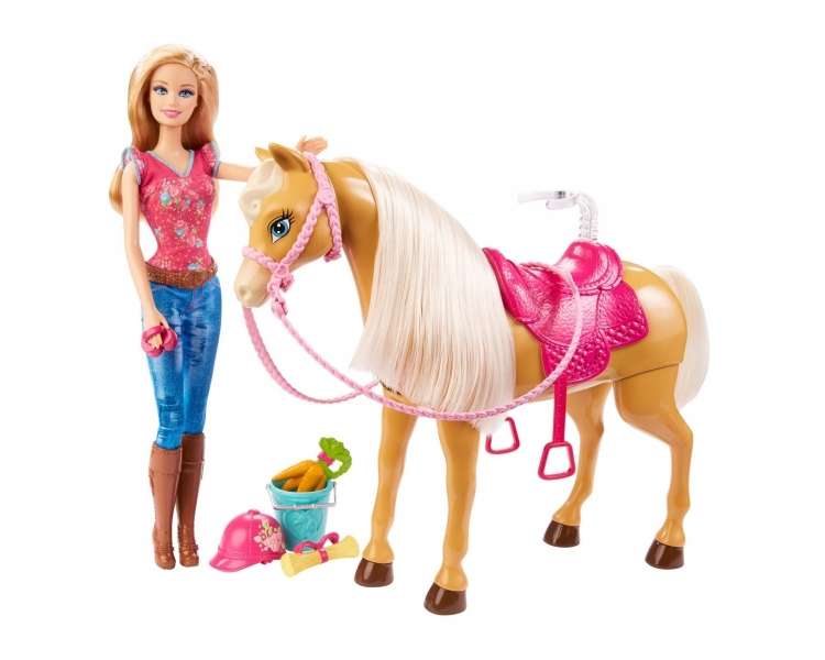 Barbie - Barbie and Tawny Horse Playset (BJX85)