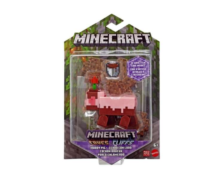 Minecraft - Biome Builds - 8cm Muddy Pig Figure (GTP22)