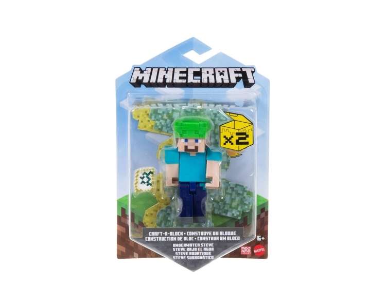 Minecraft - 8cm Underwater Steve Figure (GTP21)