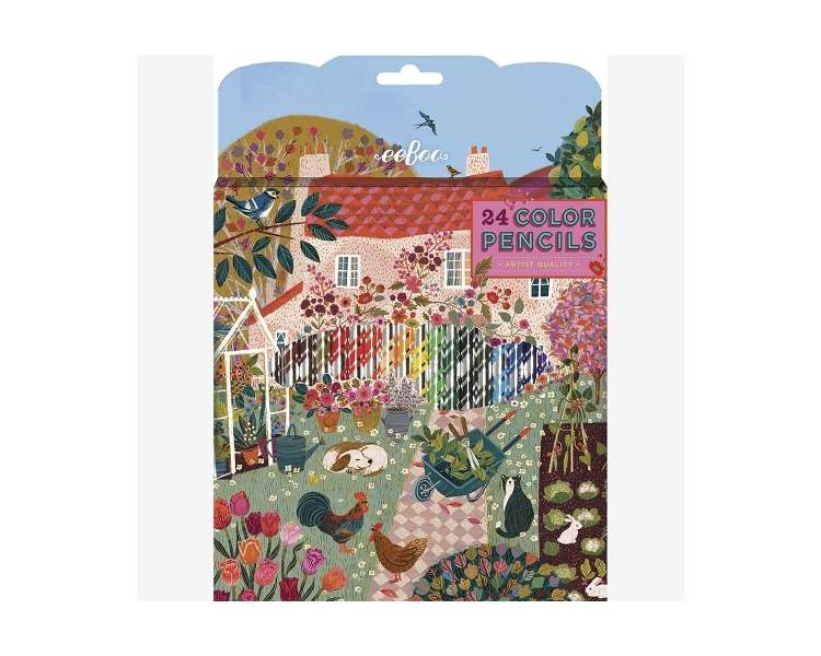 eeBoo - 24 Colour Pencils - English Cottage - (EPNCG24