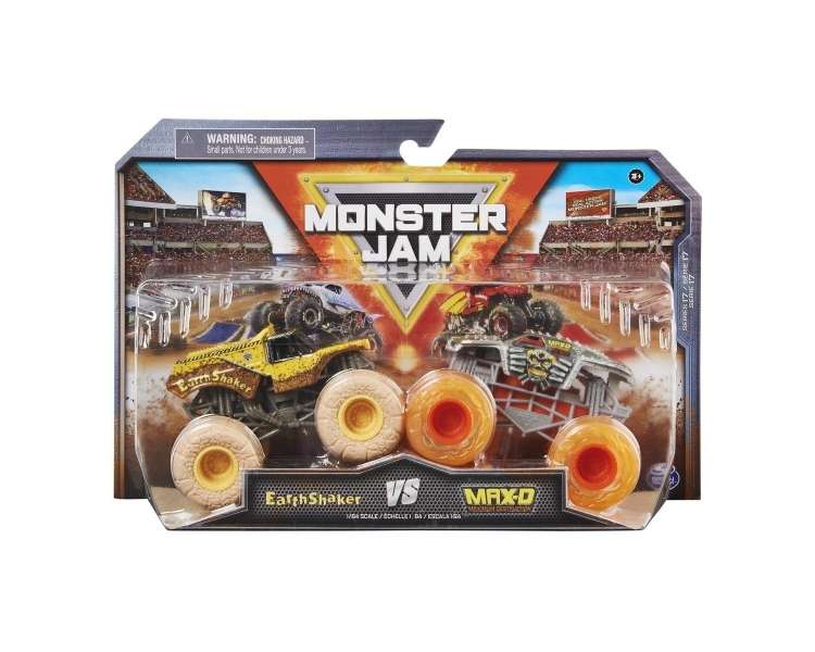 Monster Jam - 1:64 Die Cast 2 pack - EarthShaker vs. Max-D