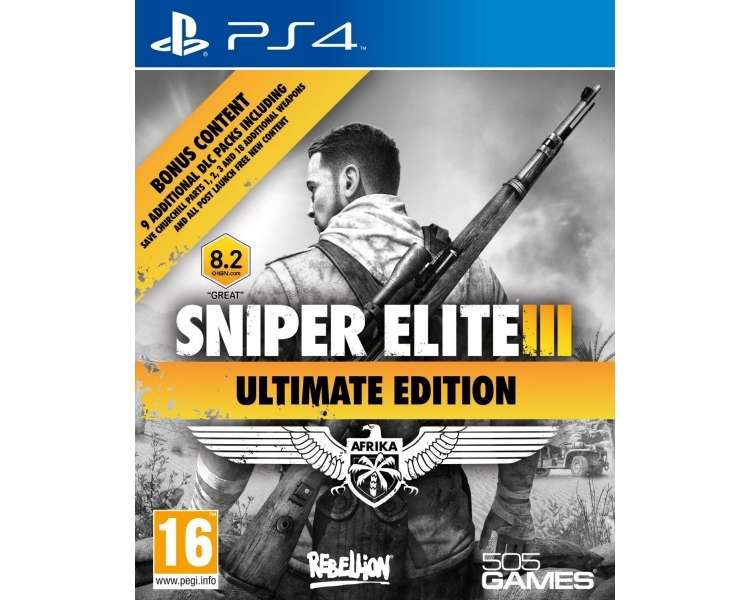 Sniper Elite III (3), Ultimate Edition, Juego para Consola Sony PlayStation 4 , PS4