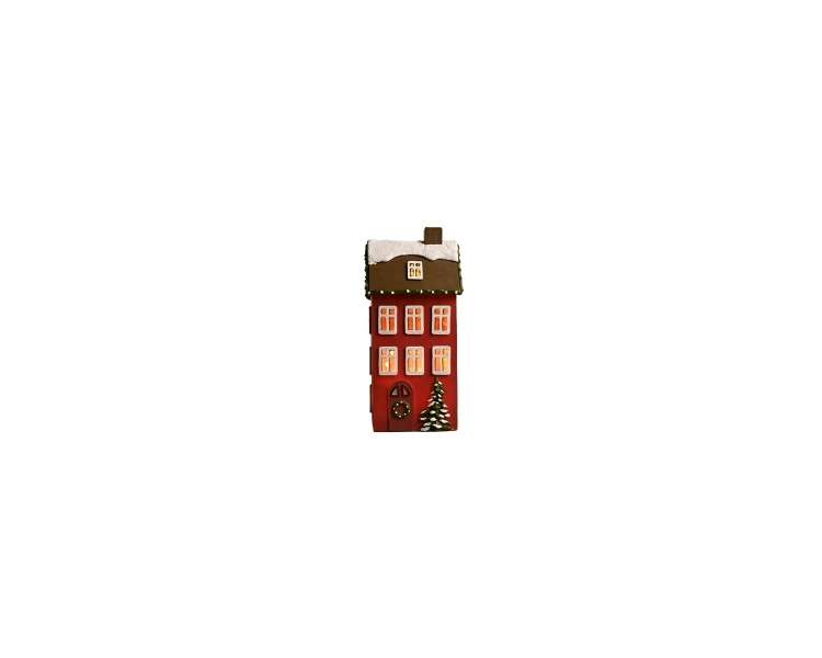 DGA - Landscape House w/LED 24 cm - Red (23001490)