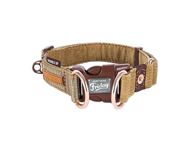 Ezydog - Collar Double Up Corduroy M 29-40Cm - (605.0076)