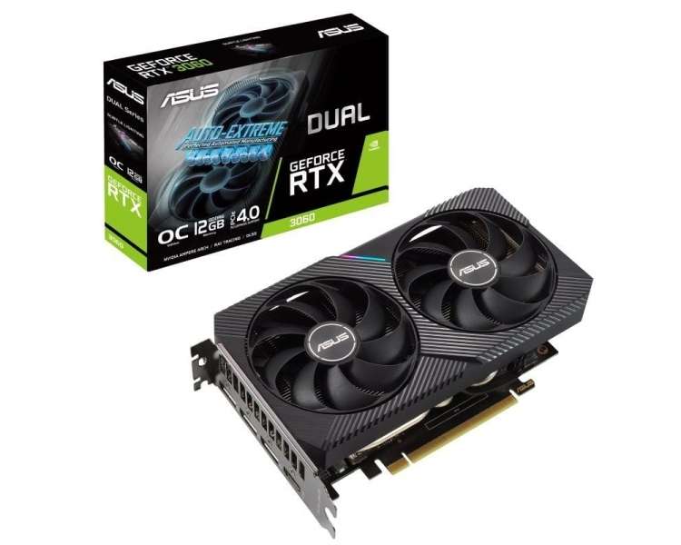 Tarjeta gráfica asus dual geforce rtx 3060 v2 oc edition/ 12gb gddr6