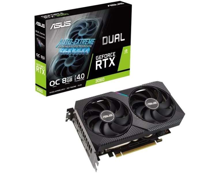 Tarjeta gráfica asus dual geforce rtx 3060 oc edition/ 8gb gddr6