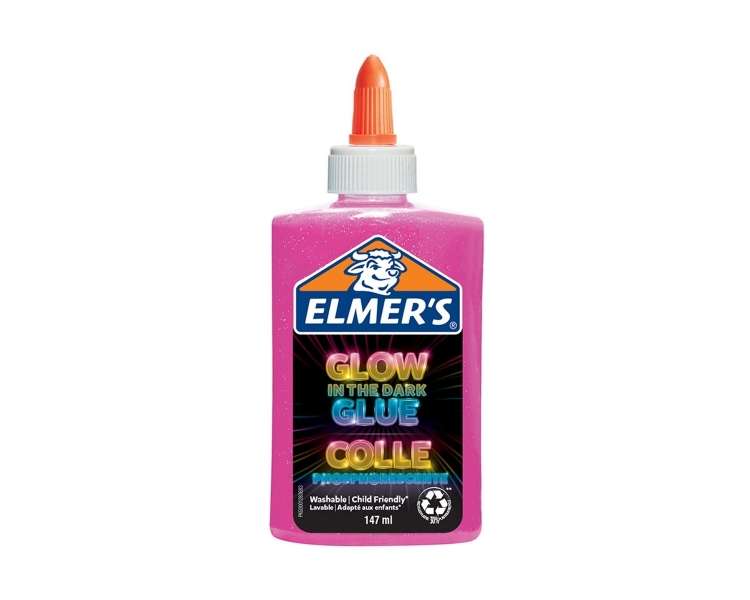 Elmer's - Glow-in-the-dark Liquid Glue - Pink (147 ml) (2162079)