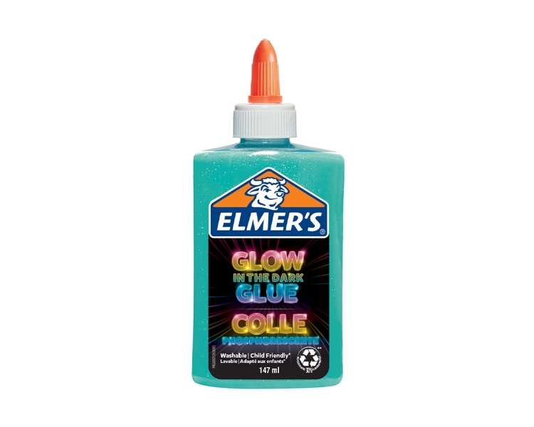 Elmer's - Glow-in-the-dark Liquid Glue - Blue (147 ml) (2162078)