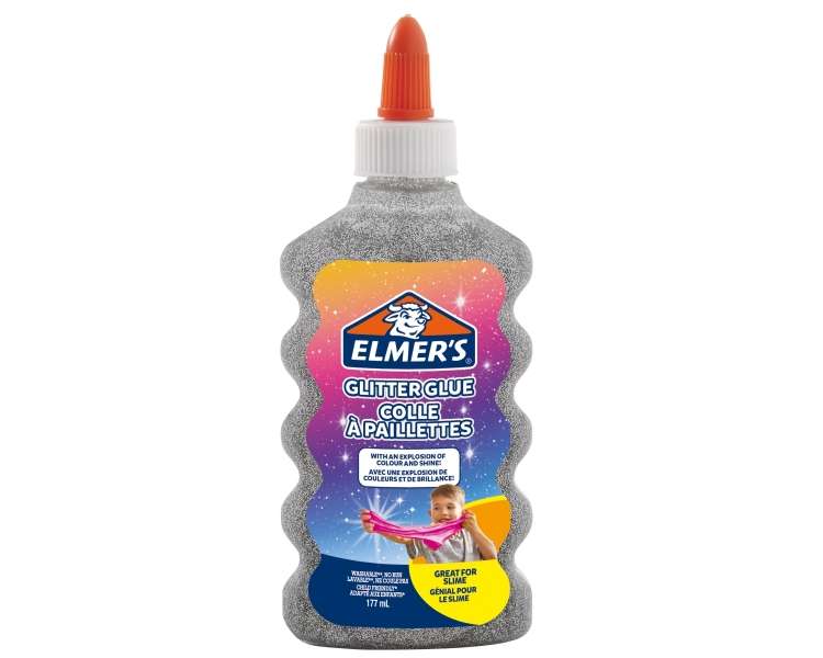 Elmer'S, Pegamento Líquido Con Purpurina, Plata (177 Ml) (2077255)