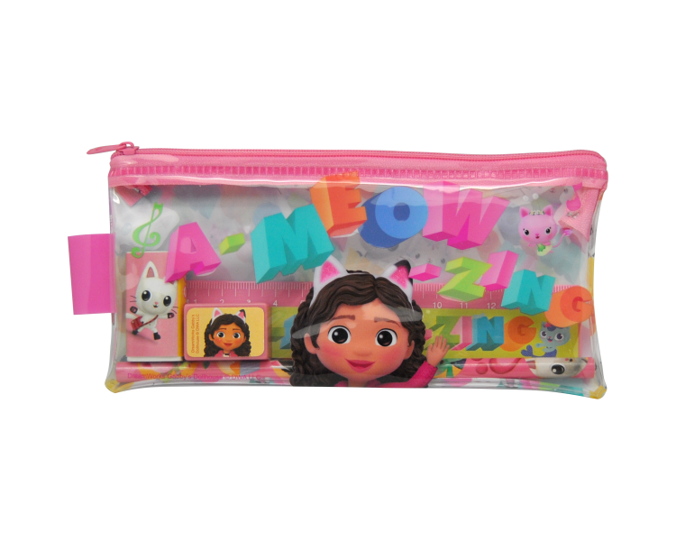 Euromic - Gabbys Dollhouse - Filled Transparent Pencil Case (033708155)