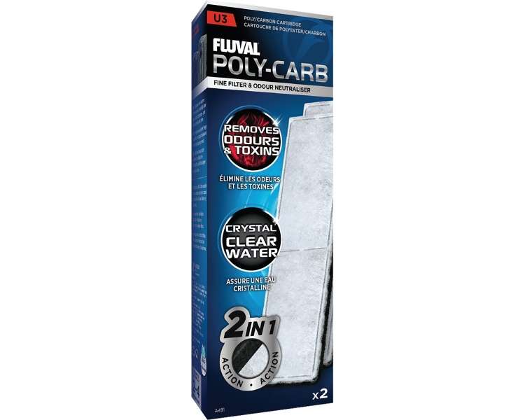 FLUVAL - Poly/Carbon Cartridge 2 pack U3 - (126.2491)
