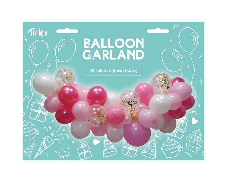 Tinka, Guirnalda De Globos, Rosa (83 Piezas) (8-802255)