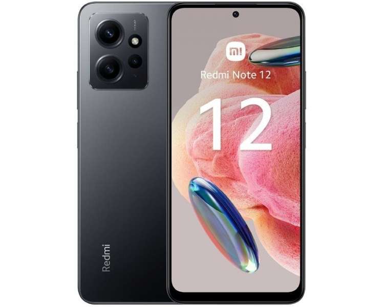 Smartphone xiaomi redmi note 12 8gb/ 256gb/ 6.67'/ gris onyx