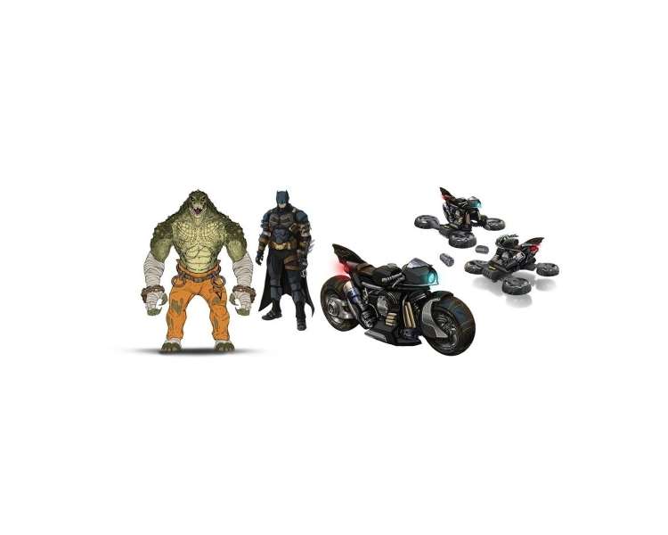 Batman - Batcycle with 10 cm Killer Croc & Batman (6067444)