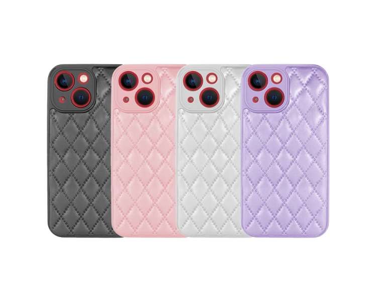 Funda Smoked Chamel iPhone 14 Plus Piel 4 Colores