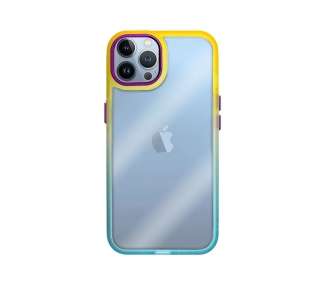 Funda Premium Antigolpe de Silicona Colorines para iPhone 14 Pro Borde Camara Aluminio 6 Color