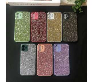 Funda Silicona Glitter Tipo Swaroski iPhone 14 Plus - 7 Colores