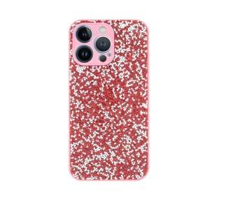 Funda Silicona Glitter Tipo Swaroski iPhone 14 Plus - 7 Colores