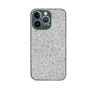 Funda Silicona Glitter Tipo Swaroski iPhone 14 Plus - 7 Colores