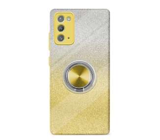 Funda Silicona Brillante Samsung Galaxy Note 20 con Imán y Soporte de Anilla 360º 5 Colores