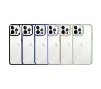 Funda Premium Antigolpe de Silicona para iPhone 12/12 Pro Borde Camara Aluminio 6 Color