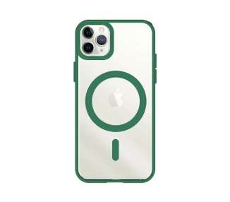 Funda Transparente Borde Color Magsafe para iPhone 11 Pro 6-Colores