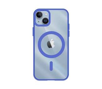 Funda Transparente Borde Color Magsafe para iPhone 14 6-Colores