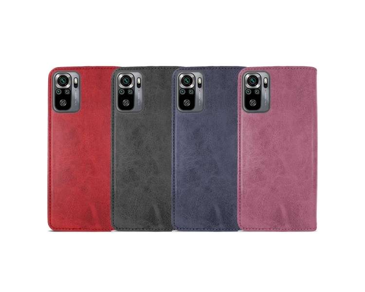 Funda Tapa con Tarjetero Xiaomi Redmi Note 10 / 10S Polipiel - 4 Colores