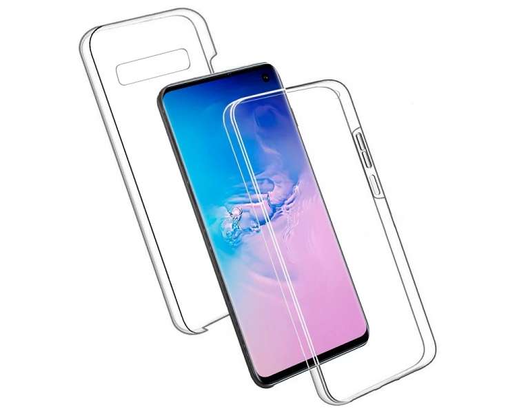 Funda Doble Con Imán y Anilla Oppo A74 4G Silicona Delantera y Traser