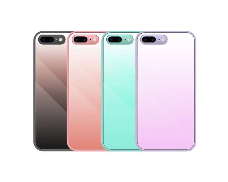 Funda Silicona micro fibra para Apple iPhone 7 Plus / 8 Plus Turquesa