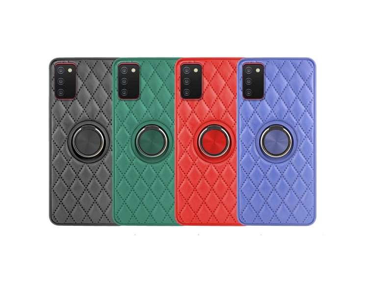 Funda Chamel Samsung Galaxy A03 Imán con soporte Smoked Piel 4 Color