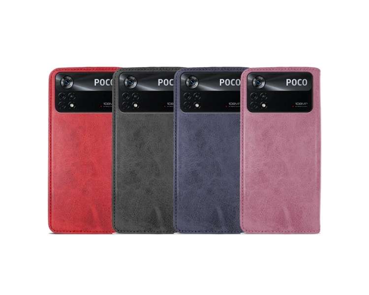 Funda Tapa con Tarjetero Xiaomi Pocophone X4 Pro Polipiel - 4 Colores