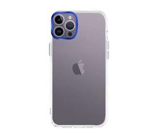 Funda Transparente Acrílico Duro iPhone 12 Pro Space Case Borde Cámara Aluminio - 5 Colores