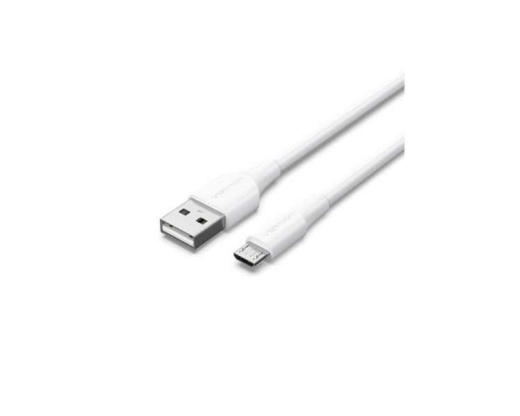 Cable usb 2.0 vention ctiwf/ usb macho - microusb macho/ 1m/ blanco