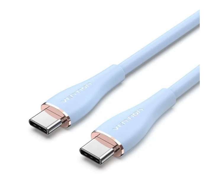 Cable usb 2.0 tipo-c vention tawgf/ usb tipo-c macho - usb tipo-c macho/ 1m/ verde