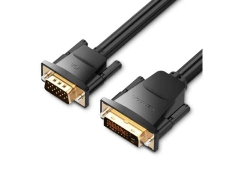 Cable conversor vention eabbf/ dvi macho - vga macho/ 1m/ negro