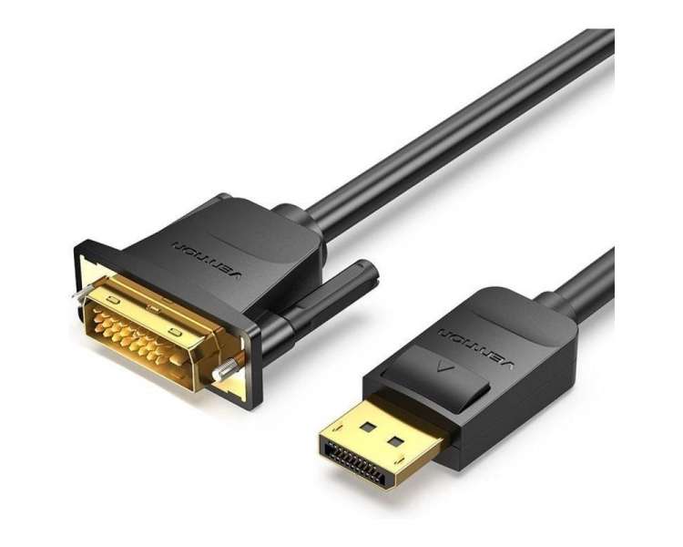 Cable conversor vention hafbh/ displayport macho - dvi macho/ 2m/ negro