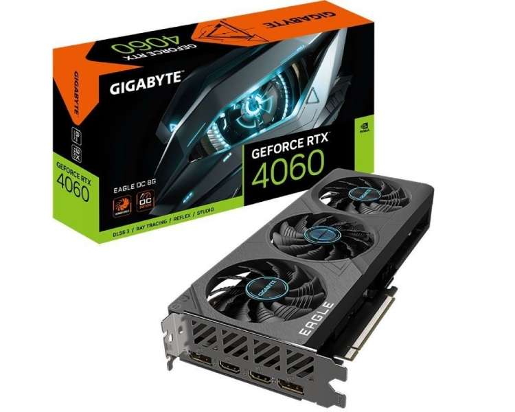 Tarjeta gráfica gigabyte geforce rtx 4060 eagle oc 8g/ 8gb gddr6