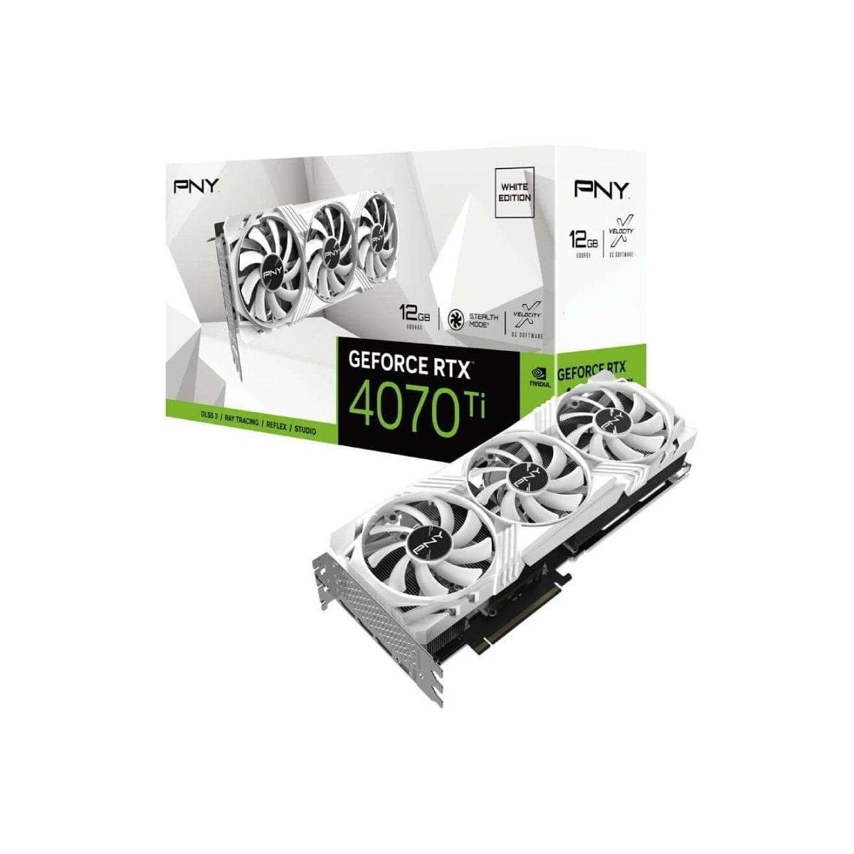 PNY GeForce RTX 4070 Ti Verto White Edition - Next-Gen Power in 60