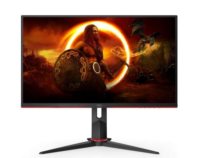 Monitor gaming aoc q27g2s/eu 27'/ qhd/ 1ms/ 165hz/ ips/ negro y rojo