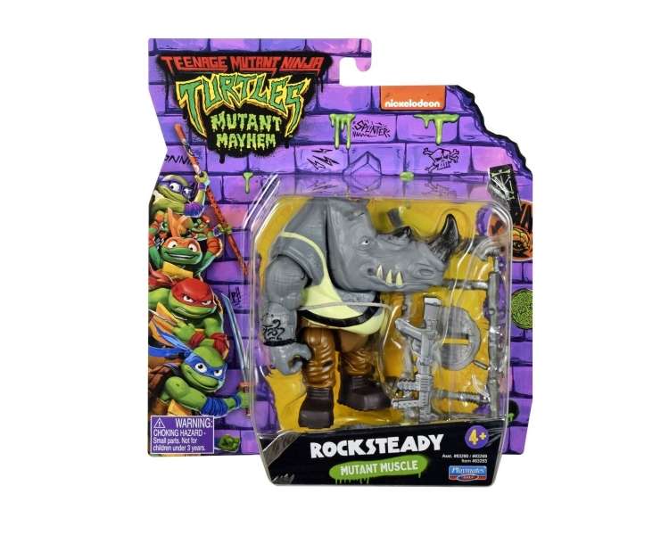 Turtles Mutant Mayhem - Basic Figures 12cm - Rocksteady