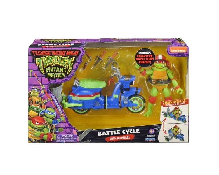 Turtles Mutant Mayhem - Vehicle with Figur - Raphael