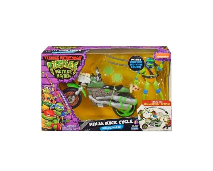 Turtles Mutant Mayhem - Vehicle with Figur - Leonardo