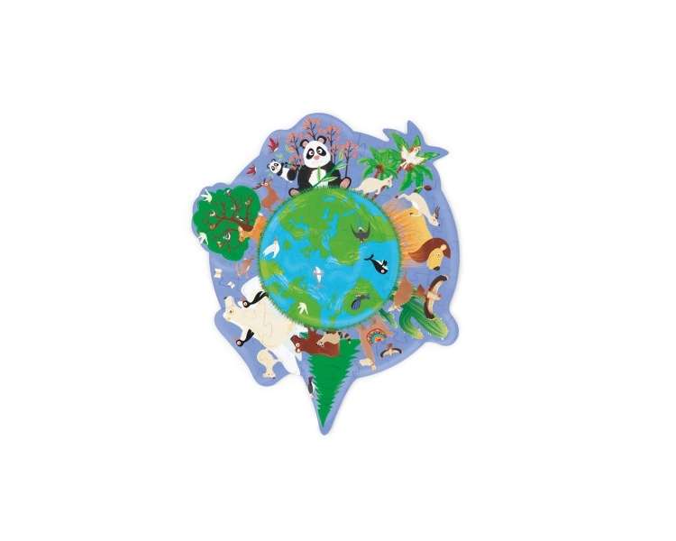 Scratch Europe - Contour puzzle - the world - (466181196)