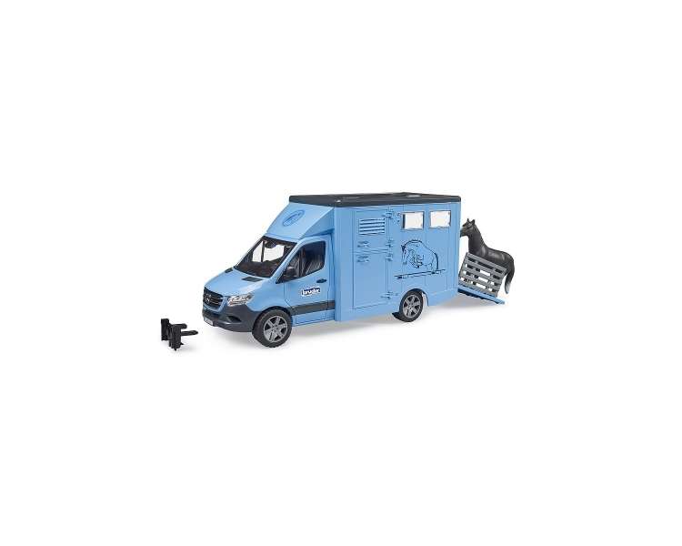 Bruder - MB Sprinter Animal Transporter & 1 horse (02674)