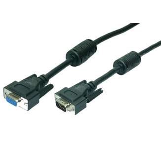 CABLE VGA M-H 1.8M HD DB15 EXTENSOR LOGILINK BLANC CON FERR