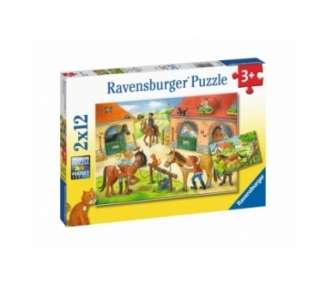Ravensburger - Happy Days At The Stables 2x12p - 05178