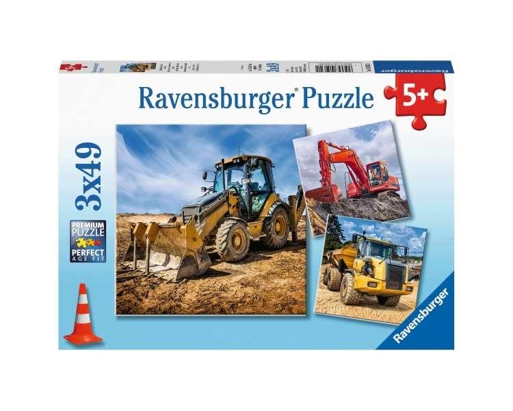 Ravensburger - Digger At Work 3x49P - 05032