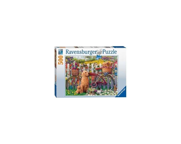 Ravensburger - Cute Dogs In The Garden 500p - 15036